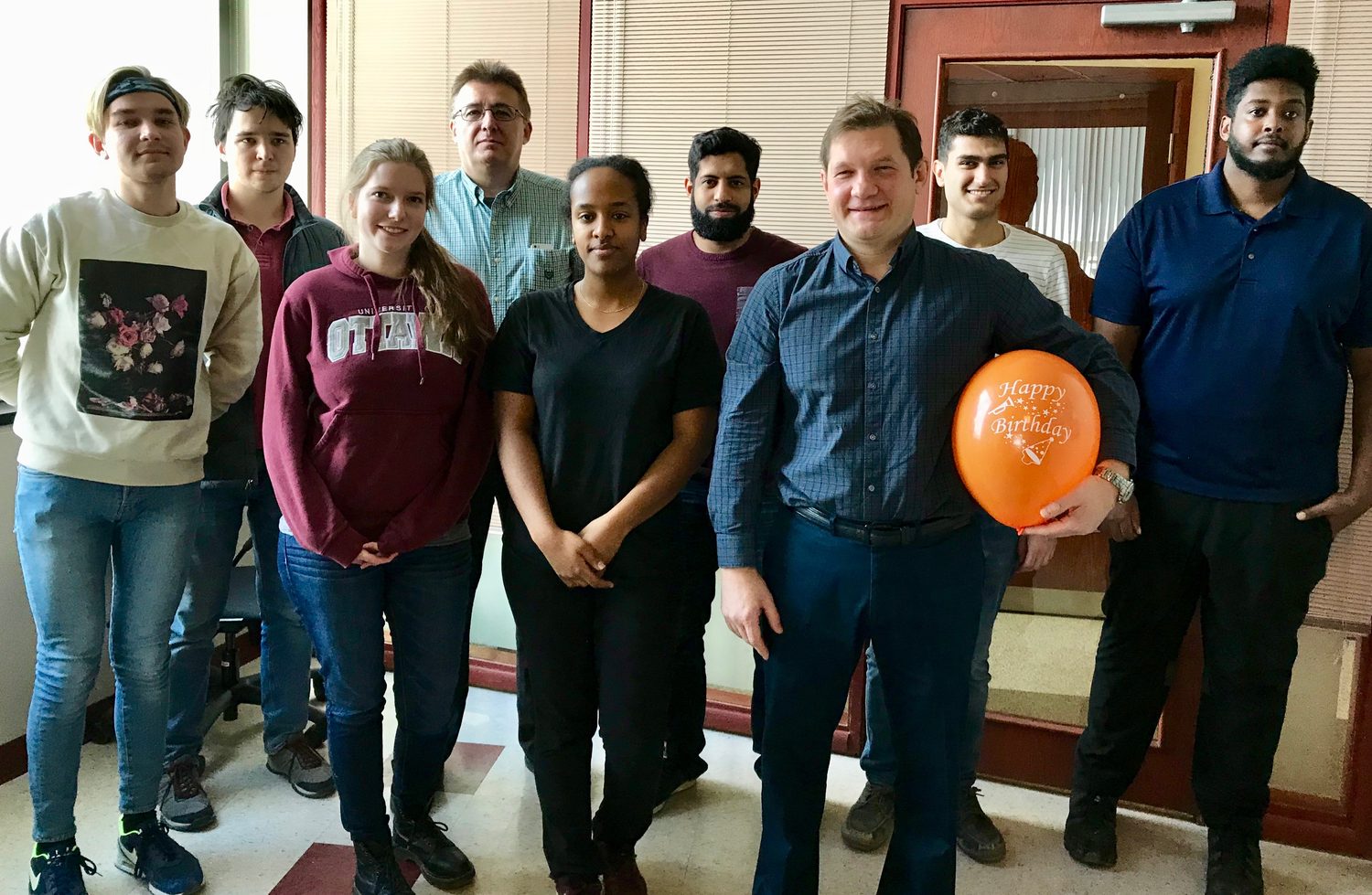 Berezovski Lab group photo, 2017
